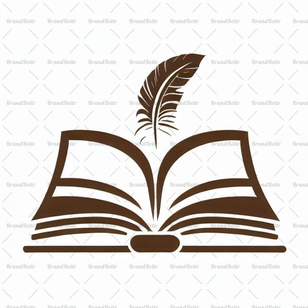 Offenes Buch und Feder